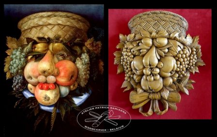 Giuseppe Arcimboldo comme source d'inspiration | Sculpture en bois de tilleul