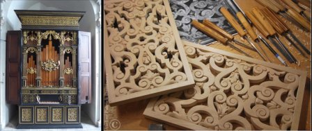 Ornements, décorations et sculptures sur bois pour orgues | Innsbruck, La Silberne Kapelle