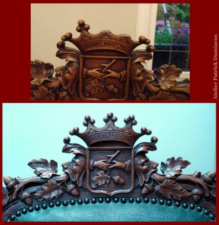 Restauration de 10 fauteuils | Hôtel de ville de Maaseik (Belgique)