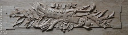 Sculpture pour lambris et boiseries | Détails de sculptures ornementale sur bois 