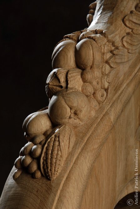 Sculpture sur bois pour escaliers | Sculpture sur poteau d'escalier